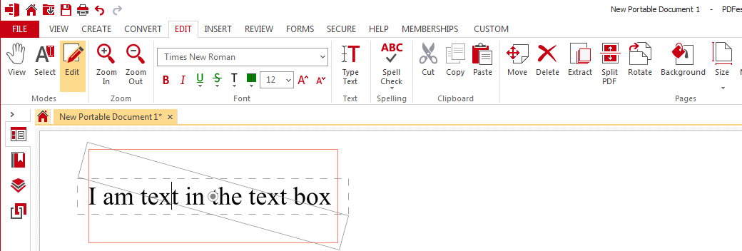 how to add text box to pdf