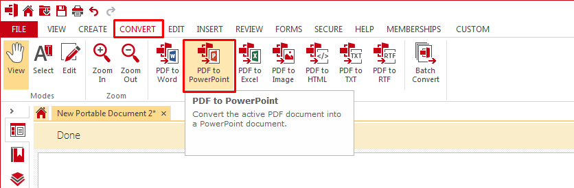 use paperport to convert pdf to ppt