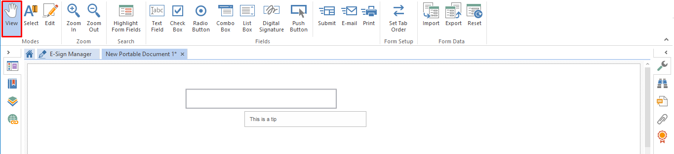 Creating a text form field – PDFescape